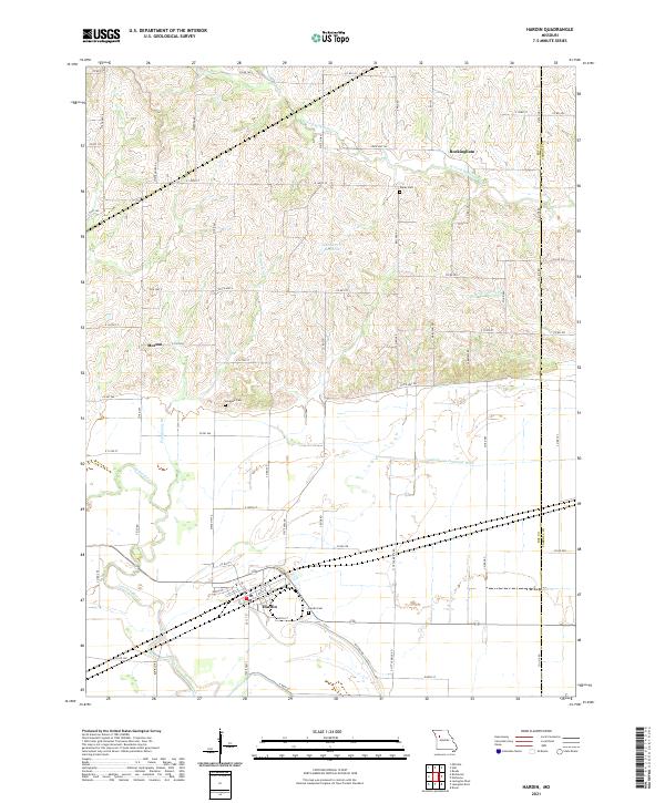 USGS Topographic Map – Hardin