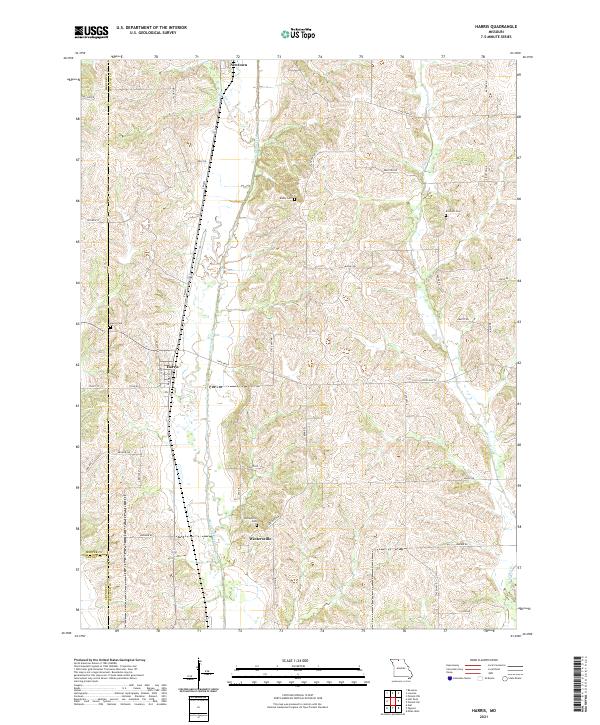 USGS Topographic Map – Harris