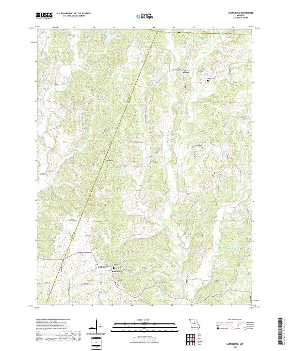 USGS Topographic Map – Harrisburg