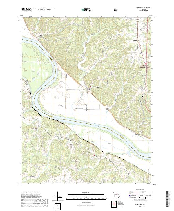 USGS Topographic Map – Hartsburg