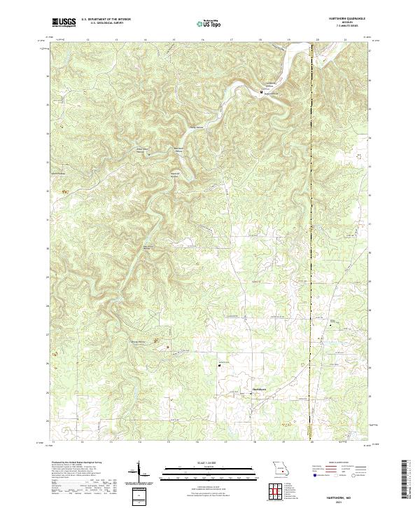 USGS Topographic Map – Hartshorn