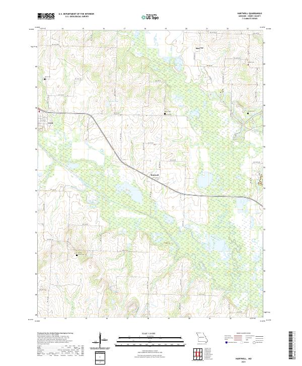 USGS Topographic Map – Hartwell