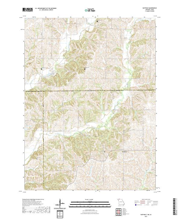 USGS Topographic Map – Hatfield