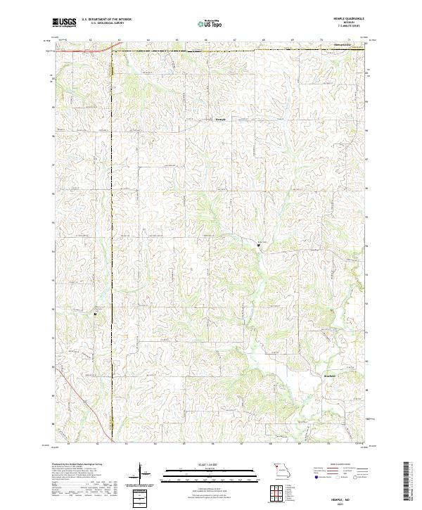 USGS Topographic Map – Hemple