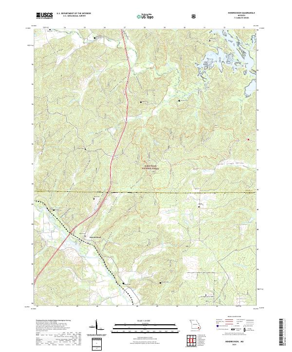 USGS Topographic Map – Hendrickson