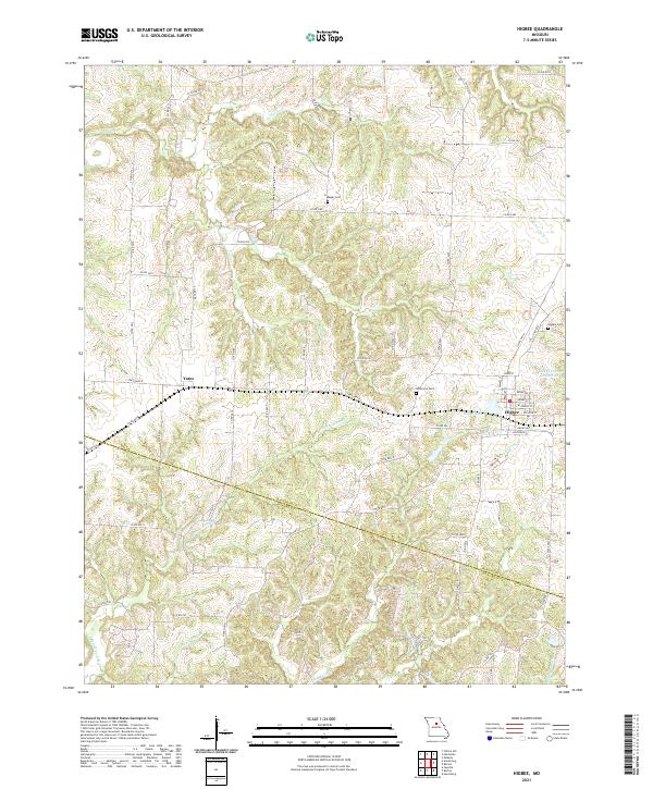 USGS Topographic Map – Higbee