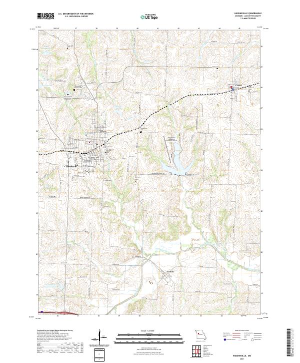 USGS Topographic Map – Higginsville