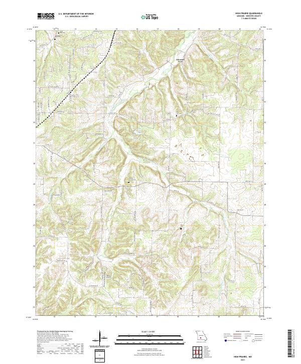 USGS Topographic Map – High Prairie