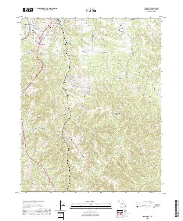 USGS Topographic Map – Hollister