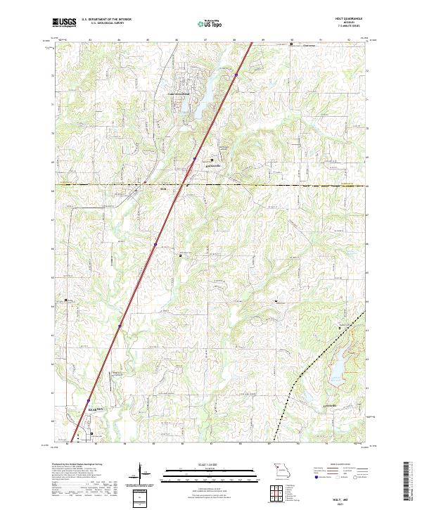 USGS Topographic Map – Holt