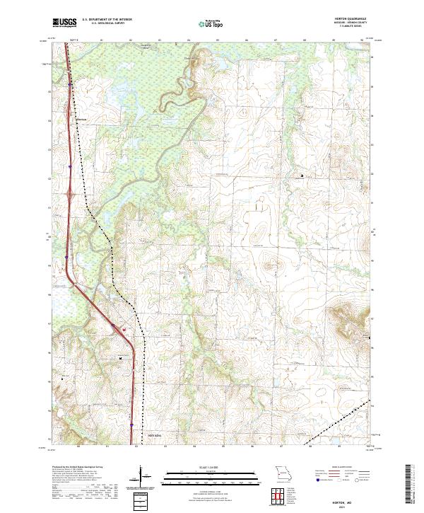 USGS Topographic Map – Horton