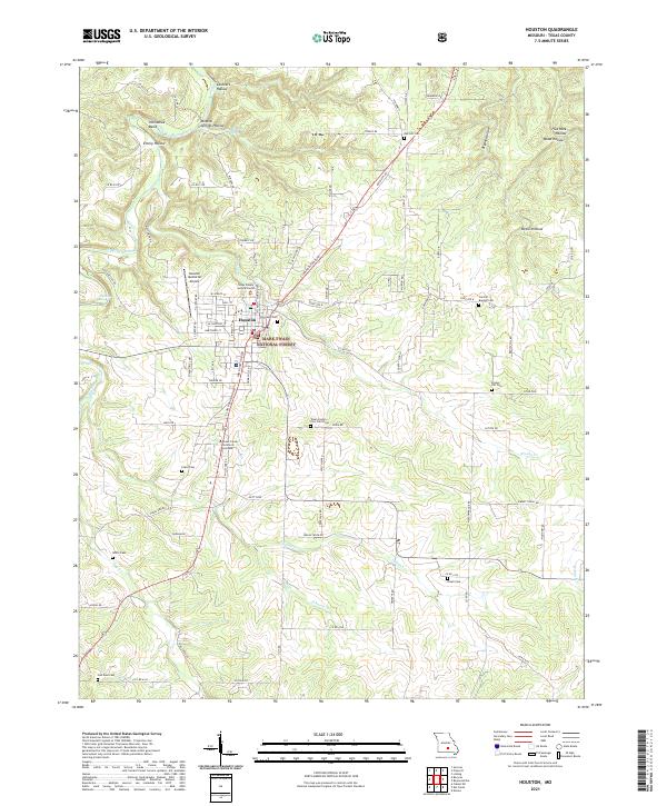 USGS Topographic Map – Houston