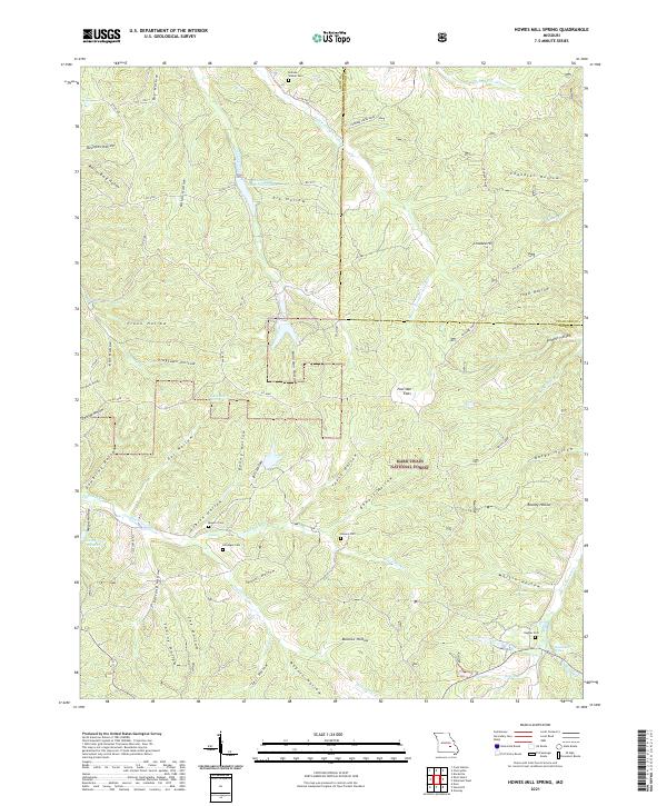 USGS Topographic Map – Howes Mill Spring