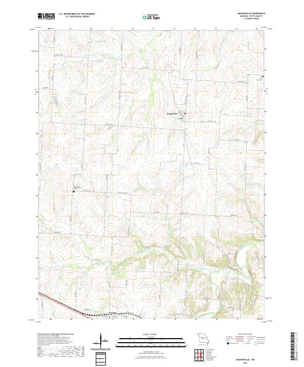 USGS Topographic Map – Hughesville