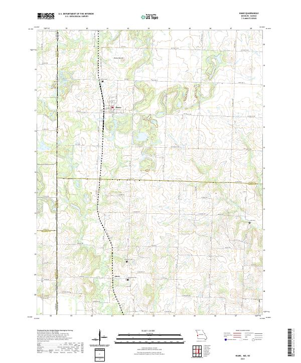 USGS Topographic Map – Hume