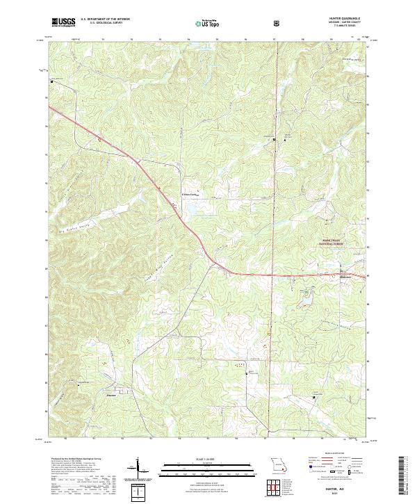 USGS Topographic Map – Hunter
