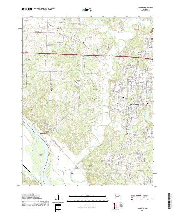 USGS Topographic Map – Huntsdale