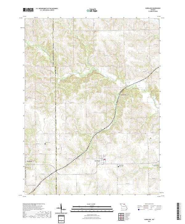 USGS Topographic Map – Hurdland