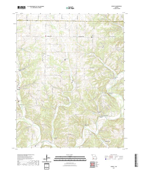 USGS Topographic Map – Hurley