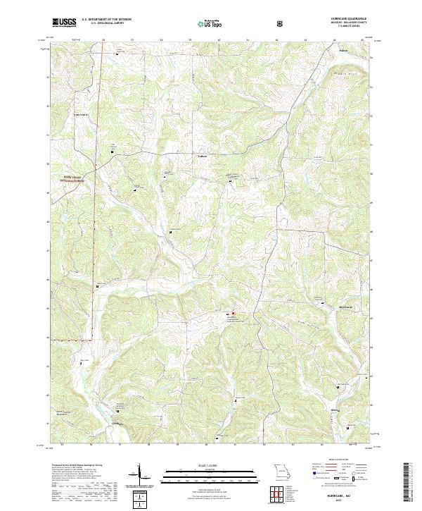 USGS Topographic Map – Hurricane
