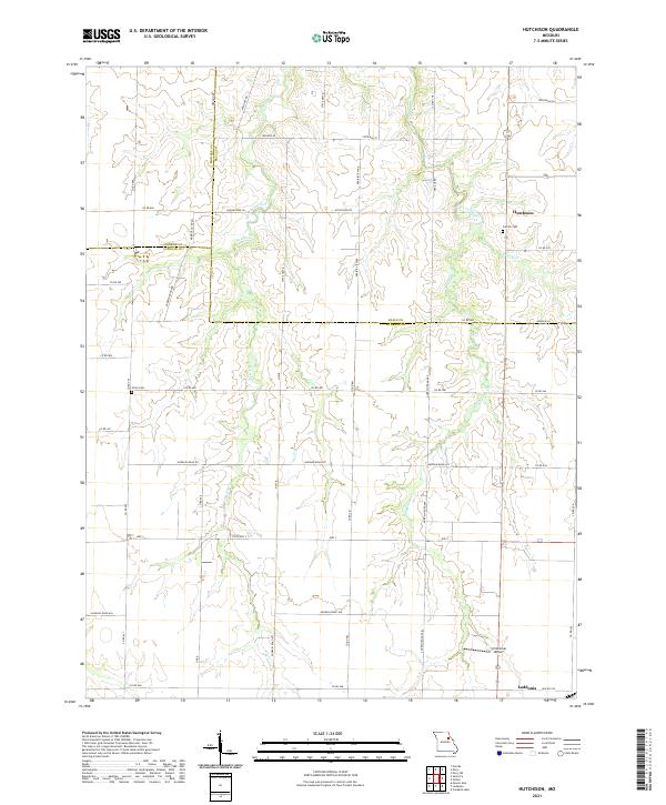 USGS Topographic Map – Hutchison
