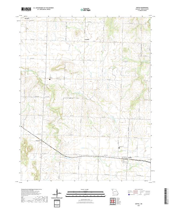 USGS Topographic Map – Iantha