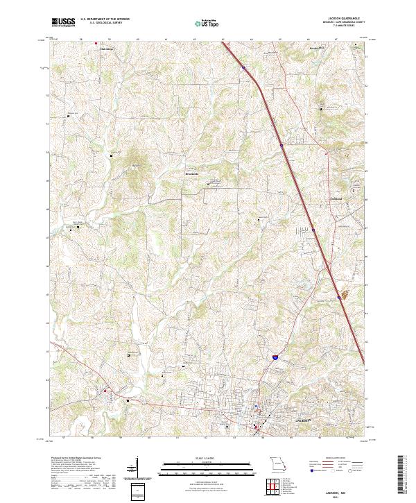 USGS Topographic Map – Jackson