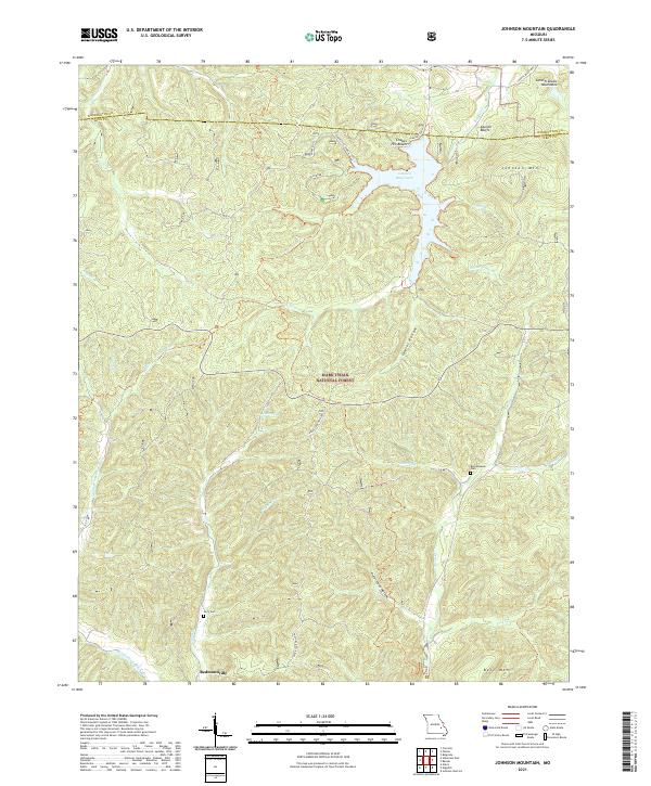 USGS Topographic Map – Johnson Mountain