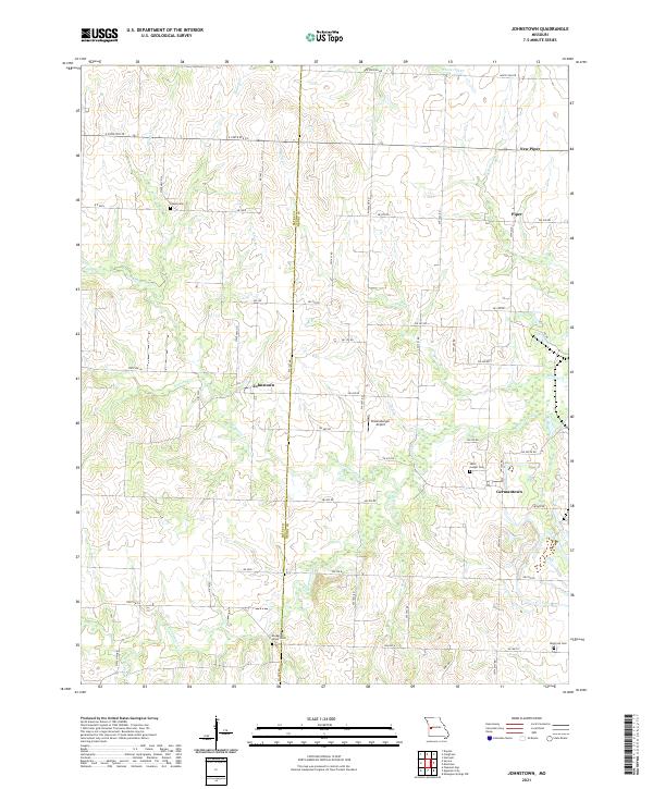 USGS Topographic Map – Johnstown