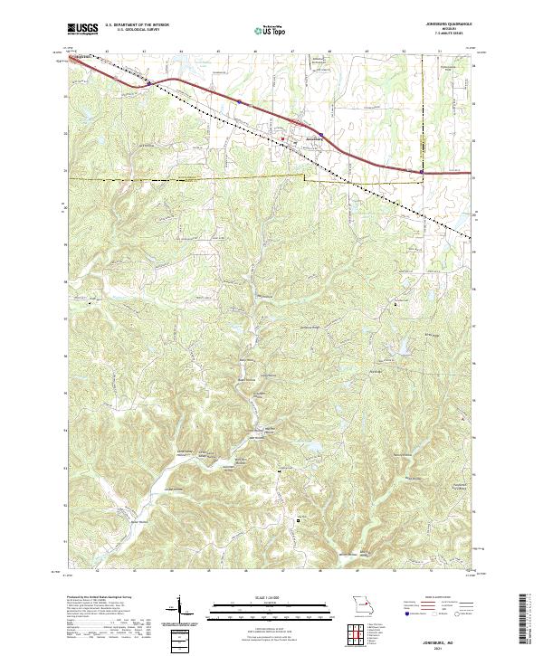 USGS Topographic Map – Jonesburg