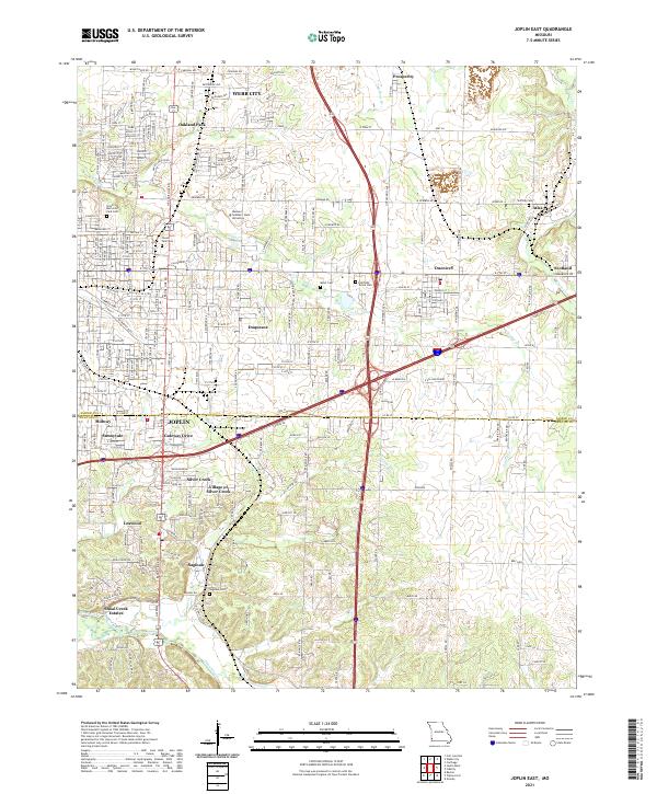 USGS Topographic Map – Joplin East