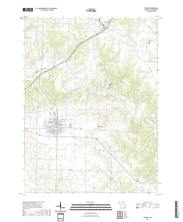 USGS Topographic Map – Kahoka