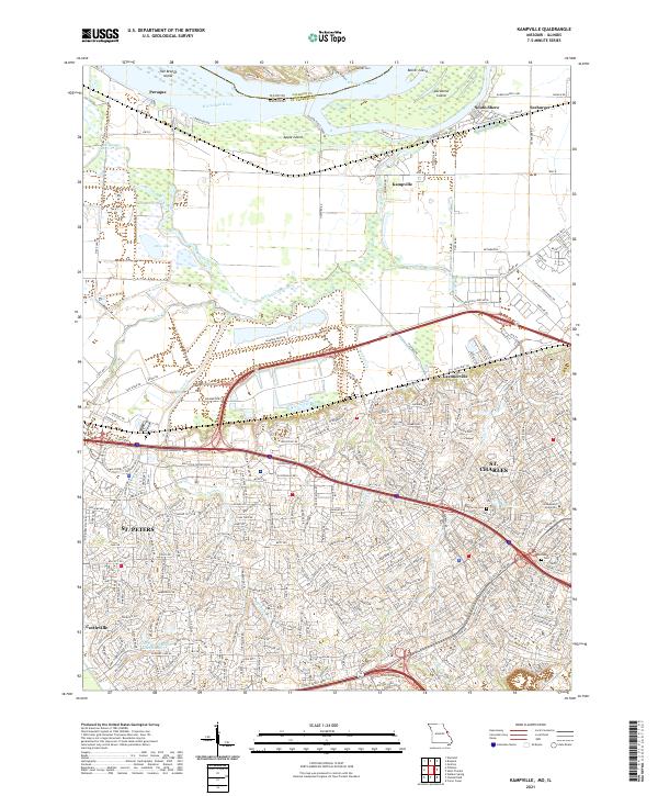 USGS Topographic Map – Kampville