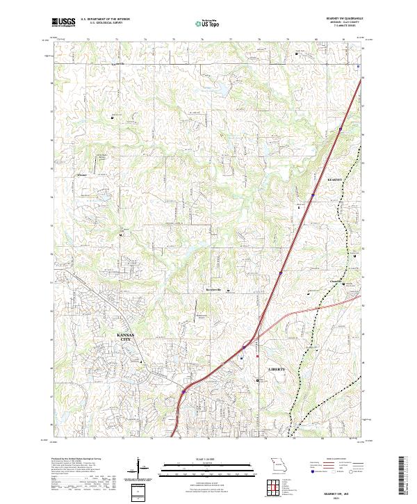 USGS Topographic Map – Kearney SW