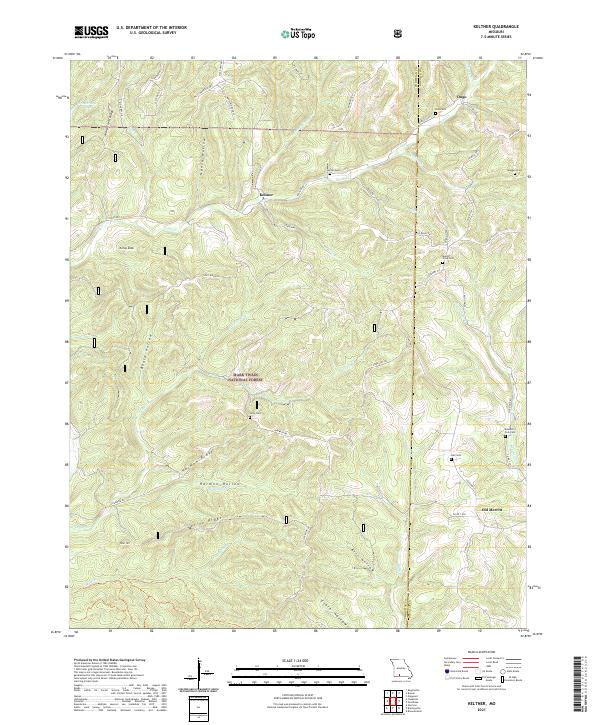 USGS Topographic Map – Keltner