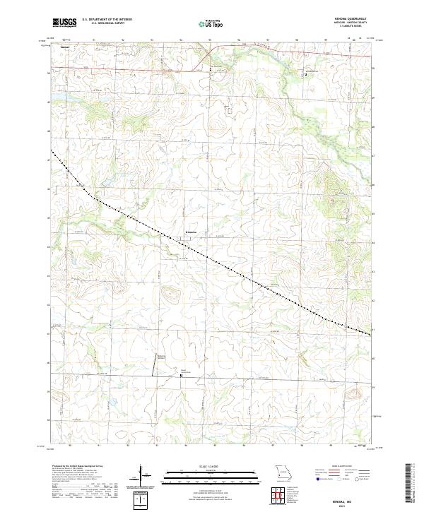 USGS Topographic Map – Kenoma
