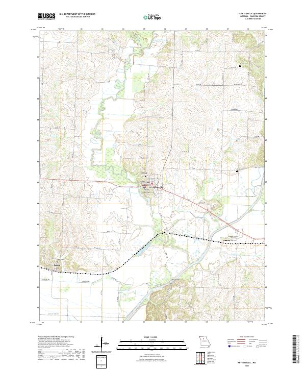 USGS Topographic Map – Keytesville