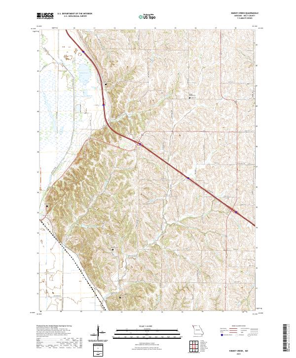 USGS Topographic Map – Kimsey Creek