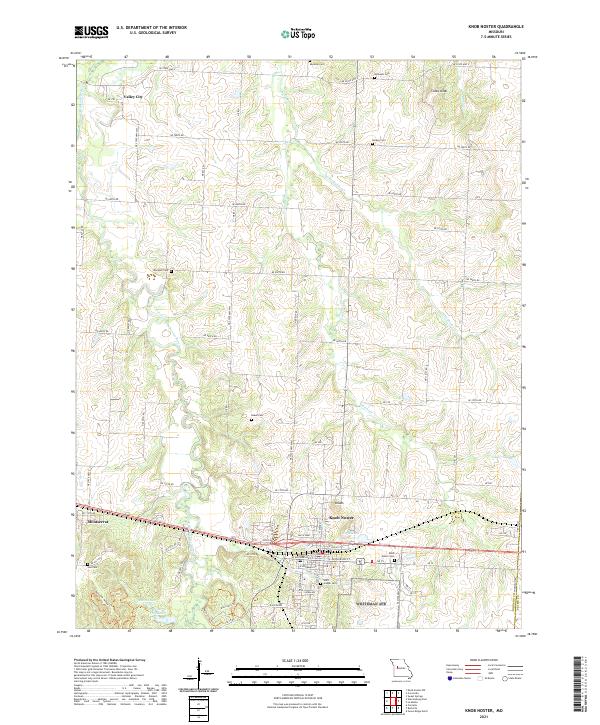USGS Topographic Map – Knob Noster