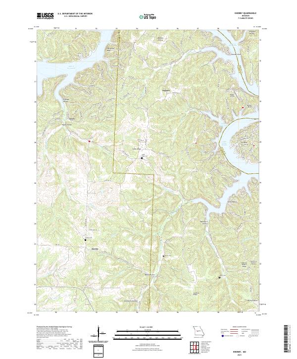 USGS Topographic Map – Knobby