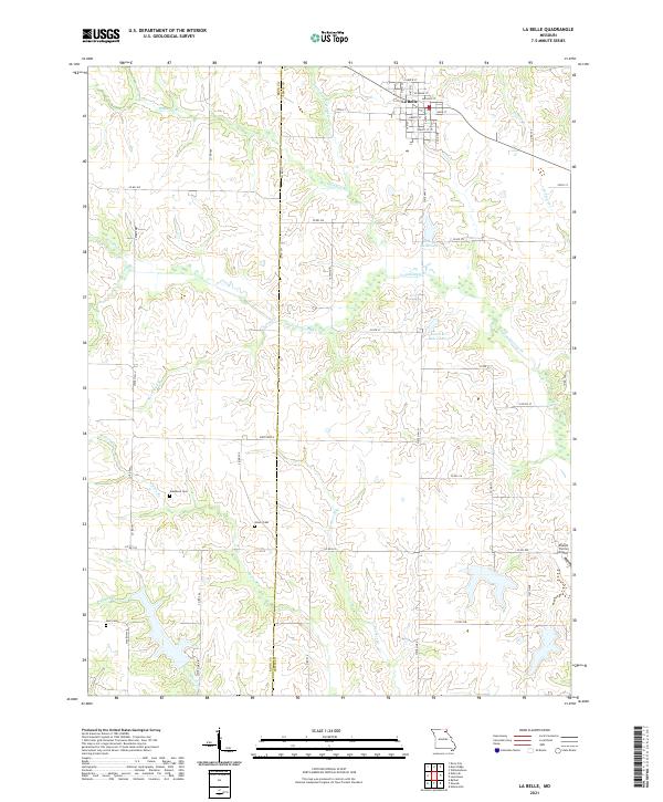 USGS Topographic Map – La Belle