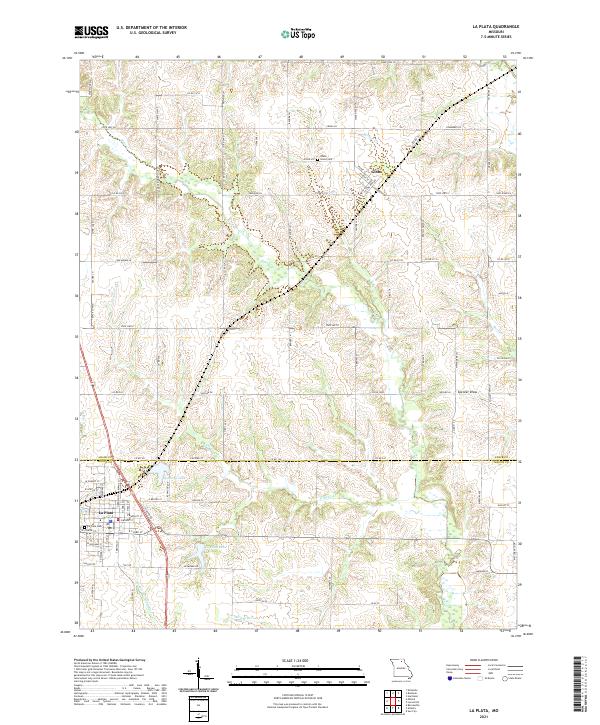 USGS Topographic Map – La Plata