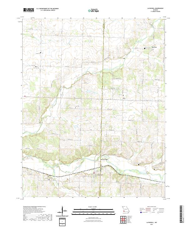 USGS Topographic Map – La Russell