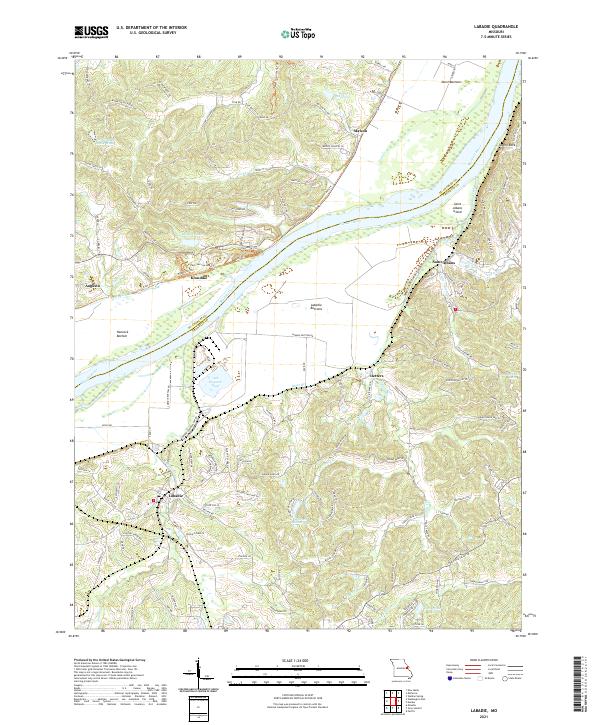 USGS Topographic Map – Labadie