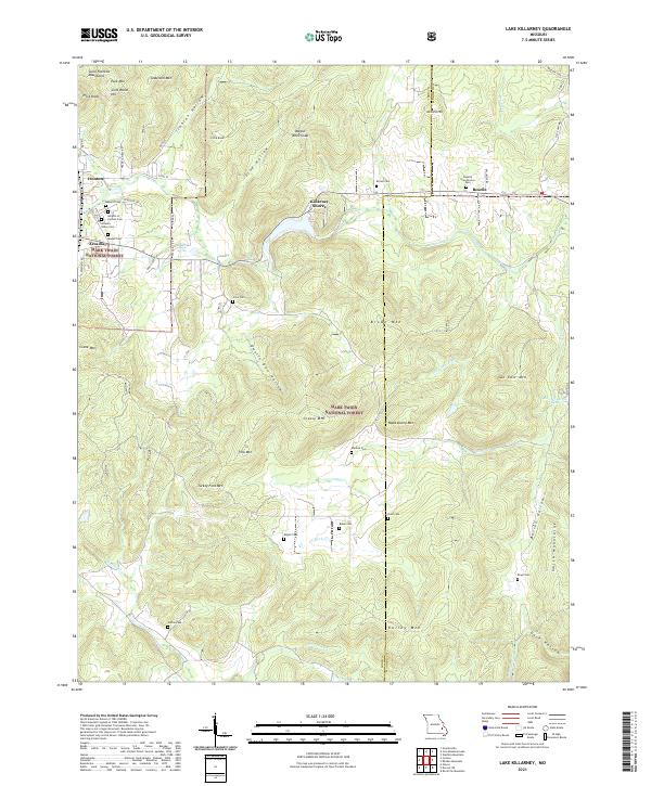 USGS Topographic Map – Lake Killarney
