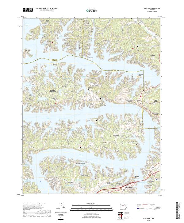 USGS Topographic Map – Lake Ozark