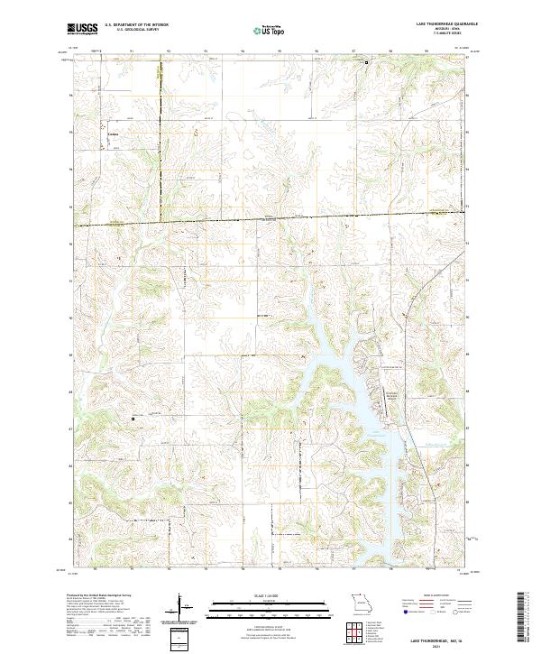 USGS Topographic Map – Lake Thunderhead