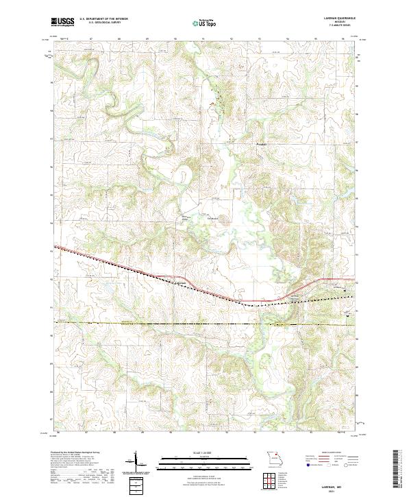 USGS Topographic Map – Lakenan