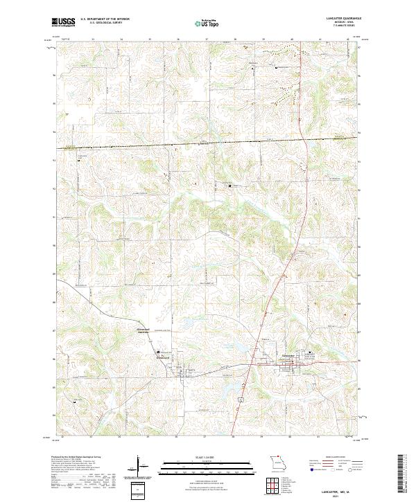USGS Topographic Map – Lancaster