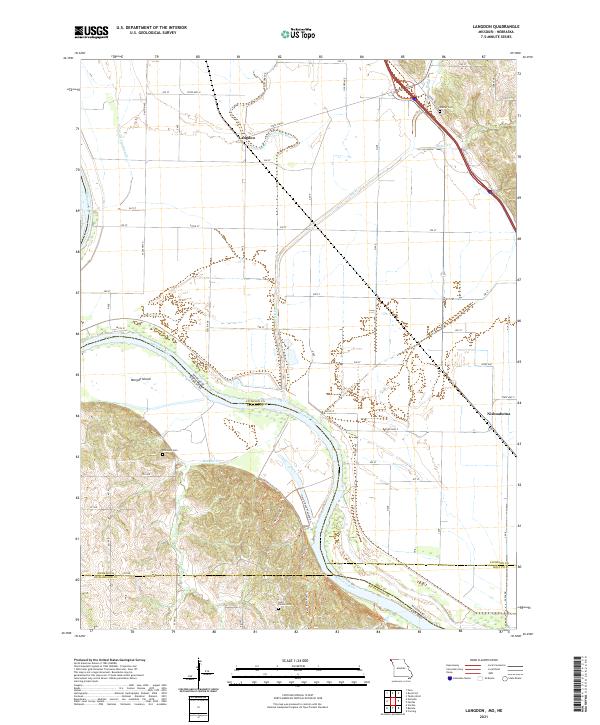 USGS Topographic Map – Langdon
